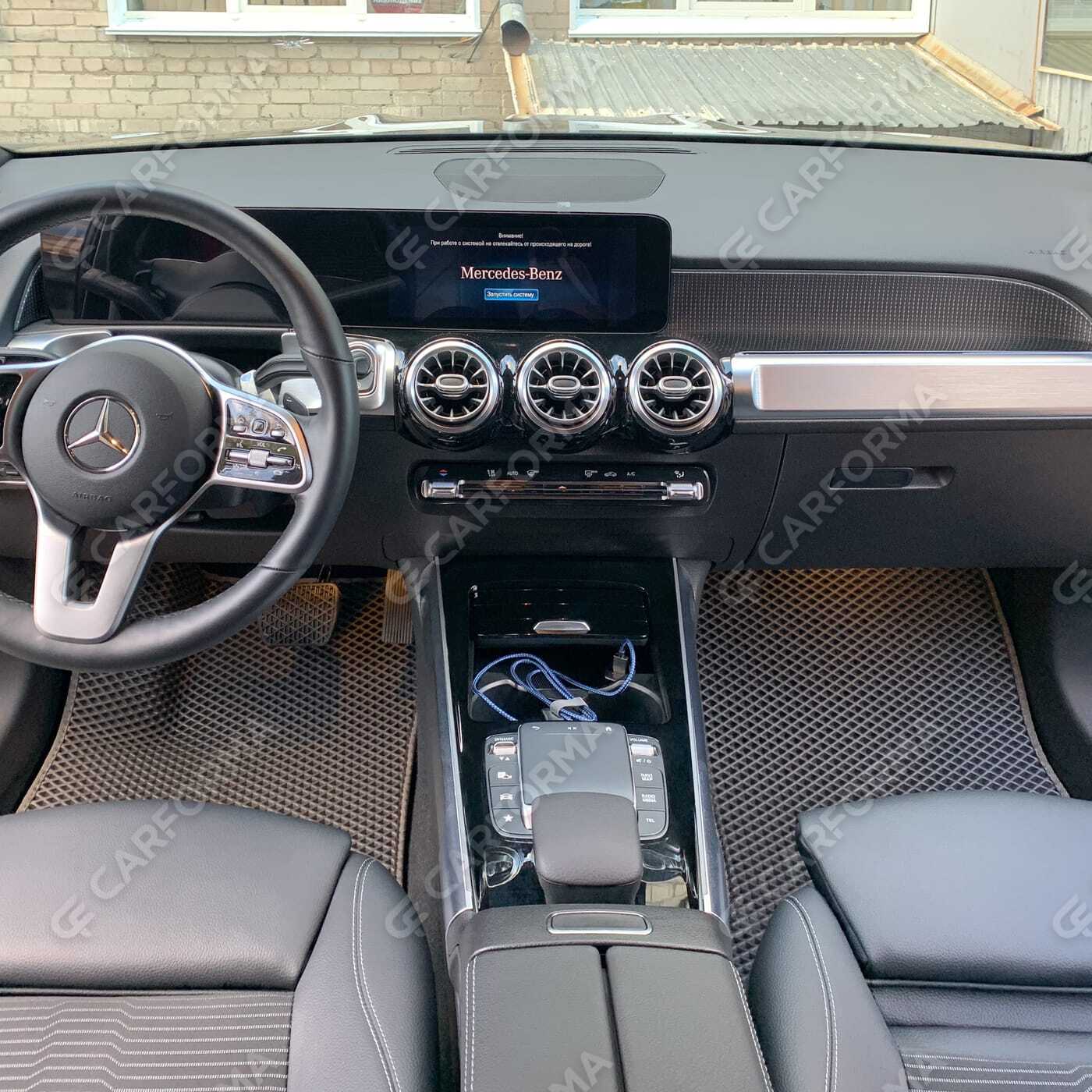 Ворсовые коврики на Mercedes GLA (H247) 2019&nbsp;-&nbsp;2026 в Саранске