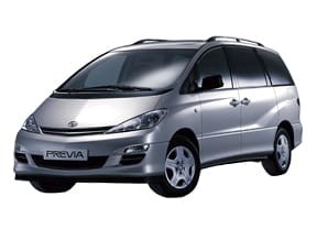 Ворсовые коврики на Toyota Previa (XR30, XR40) 2000 - 2007 в Саранске