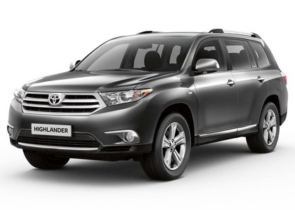 Ворсовые коврики на Toyota Highlander II 2007 - 2013 в Саранске
