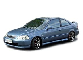 Ворсовые коврики на Honda Civic VI 2d 1995 - 2000 в Саранске